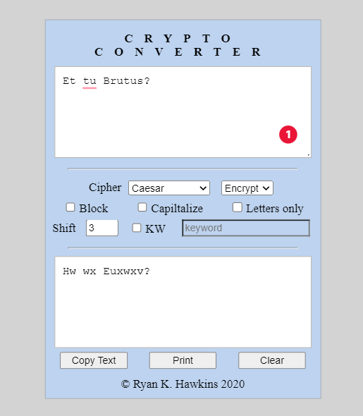 screenshot project cryptoconverter